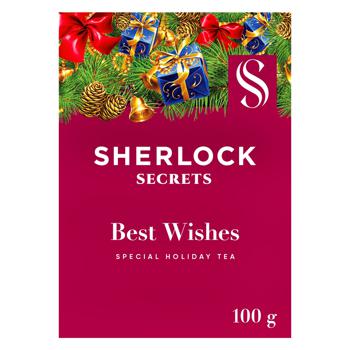 Sherlock Secrets Best Wishes Black Tea 100g - buy, prices for Auchan - photo 1