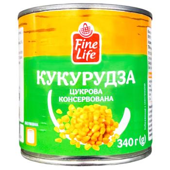 Кукурудза Fine Life цукрова 340г