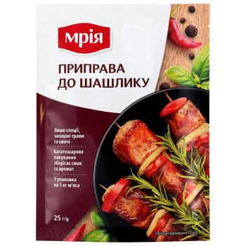 Приправа Мрія к шашлыку 25г - купить, цены на NOVUS - фото 1