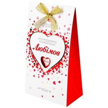 Lyubimov Milk Chocolate Candies with Nut Praline 100g - buy, prices for Ideal - photo 1