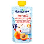 Пюре Hamanek Яблоко-абрикос с творогом 120г