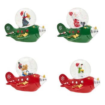 Шар снежный Koopman с фигуркой в самолете - купить, цены на NOVUS - фото 1