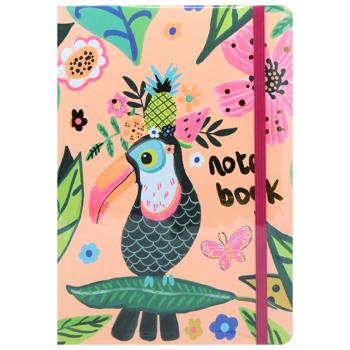 Книжка записна Zibi Animals персикова А5 96 аркушів