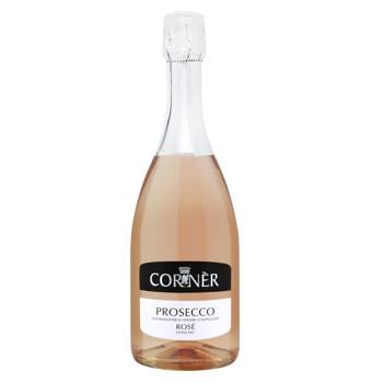 Вино игристое Corner Prosecco Rose розовое сухое 11% 0,75л