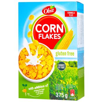 Кукурудзяні пластівці OBST без глютену 375г. И478 - купить, цены на КОСМОС - фото 1