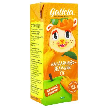 Сок Galicia мандариново-яблочный неосветленный 200мл - купить, цены на - фото 3