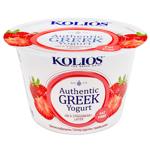 Йогурт Kolios Артизанський грецький з полуницею 0% 150г
