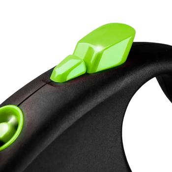 Flexi Black Design Roulette Leash with Tape М Up to 25kg 5m Black/Green - buy, prices for MasterZoo - photo 3