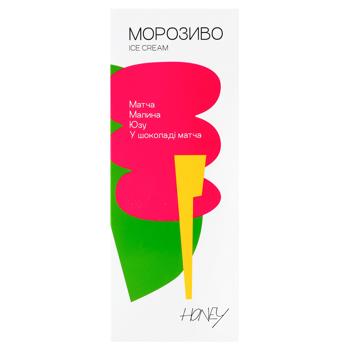 Honey Matcha-Raspberry-Yuzu in Chocolate Ice Cream 90g - buy, prices for Epicentr FOOD - photo 2
