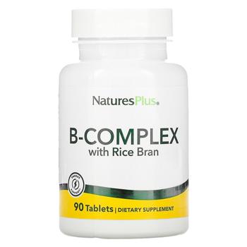 Natures Plus B-Complex with Rice Bran Vitamin B 90 tablets - buy, prices for Biotus - photo 1