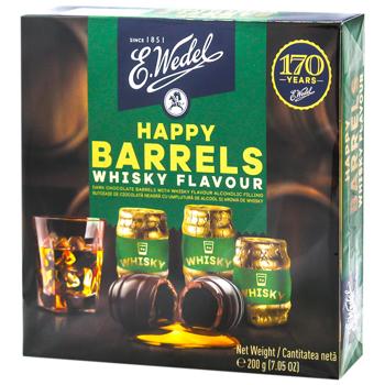 Цукерки Wedel Happy Barrels зі смаком віскі 200г - купити, ціни на Таврія В - фото 1