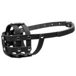 Намордник Collar №0 кожаный 25см/6см черный