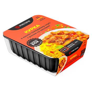 Курица Мястория в кисло-сладком соусе с рисом и овощами 350г - купить, цены на Auchan - фото 1