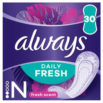 Always Daily Fresh Normal Fresh Scent Daily Pads 30pcs - buy, prices for Auchan - photo 2