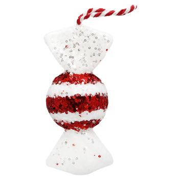 Red and White Candy in Stripe Decoration 19cm - buy, prices for MegaMarket - photo 1
