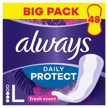 Always Daily Protect Long Fresh Scent Daily Pads 48pcs - buy, prices for Auchan - photo 3