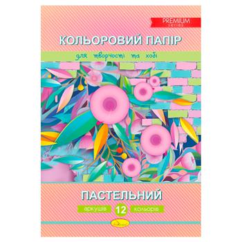 НАБІР КОЛ.ПАП. ПАСТЕЛЬНИЙ А4 12 АР - купити, ціни на Auchan - фото 1