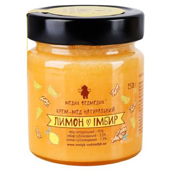 Мед Медик Ведмедик Імбир+лимон 250г - купити, ціни на Grono - фото 1