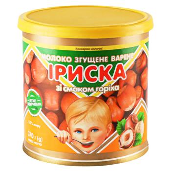 Молоко згущене ПМК Іриска зі смаком горіху варене 8,5% 370г - купити, ціни на ULTRAMARKET - фото 1