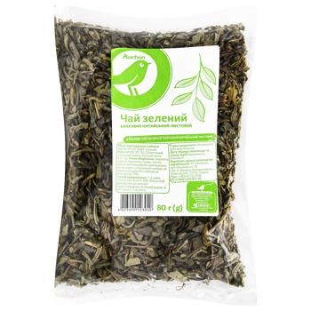 Чай зеленый Auchan китайский байховый листовой 80г