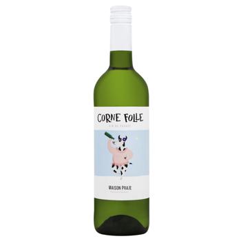 Corne Folle Lila White Dry Wine 11% 0.75l - buy, prices for NOVUS - photo 1