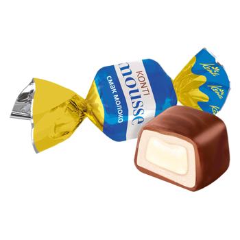 Цукерки Konti Konti-mousse смак молоко - купити, ціни на Чудо Маркет - фото 1