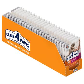 Корм влажный Club 4 Paws Premium с говядиной для кошек 100г - купить, цены на MasterZoo - фото 7