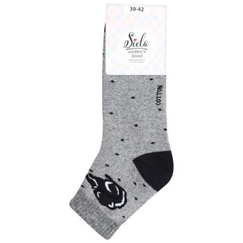 Siela Squirrel Classic High Terry Women's Socks s.39-42 Grey - buy, prices for Auchan - photo 1