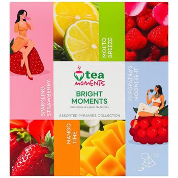 Набір зеленого чаю Tea Moments Bright Moments 1,7г*32шт - купити, ціни на Auchan - фото 2