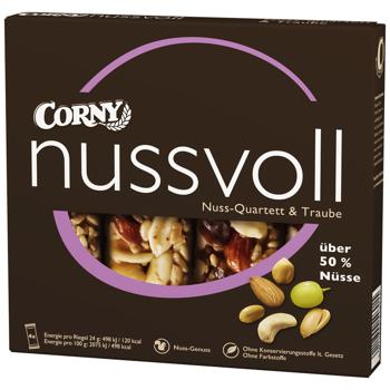 Corny Cereal Bars with Nuts and Raisins 96g - buy, prices for Auchan - photo 1