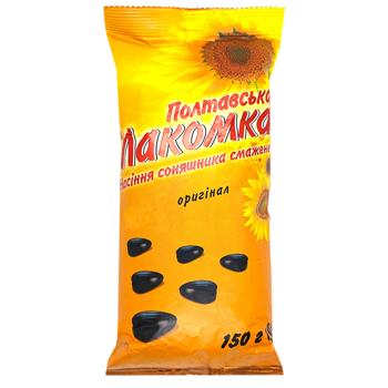 Насіння соняшника Полтавська Лакомка смажене 150г - купити, ціни на Чудо Маркет - фото 1