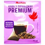 Кофе молотый Auchan Premium в пирамидках 10г
