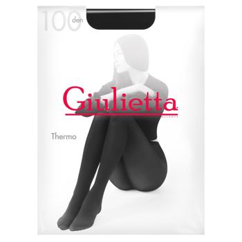 Giulietta Thermo Nero Black Tights 100 den Size 3