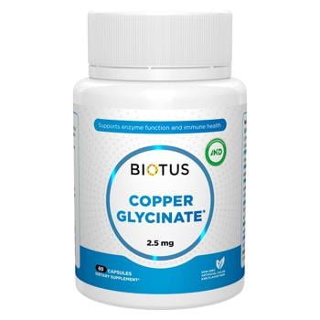 Biotus Copper Glycinate 2.5mg 60 capsules - buy, prices for Biotus - photo 1