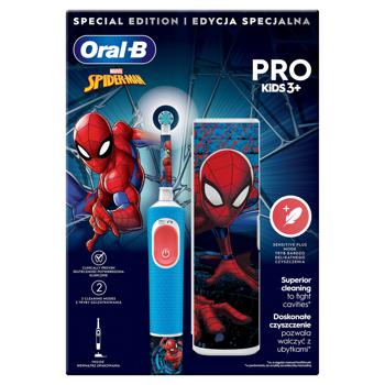 Зубная щетка электрическая детская Oral-B Kids Speder-Man с 3 лет + чехол - купить, цены на Auchan - фото 3