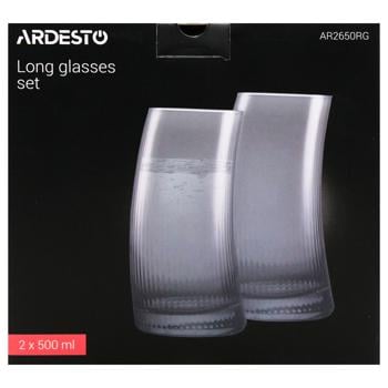 Glass Ardesto graphite 2pcs 500ml China - buy, prices for MegaMarket - photo 3