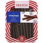 Вафлі Delicia Трубочки зі смаком кокоса 400г