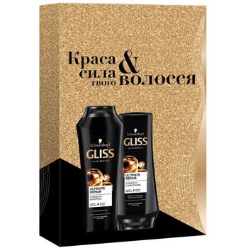 Gliss Ultimate Repair Shampoo 250ml and Balm 200ml Gift Set - buy, prices for - photo 6
