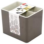 Подставка под столовые приборы Алеана Плюс какао/белая роза