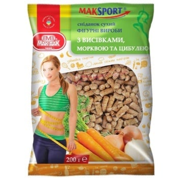 Mak-Dak Bran with Carrots and Onions Dry Breakfast 200g - buy, prices for NOVUS - photo 1