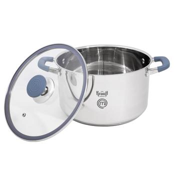 Krauff Pan with Glass Lid 6.1l 24cm - buy, prices for Za Raz - photo 2
