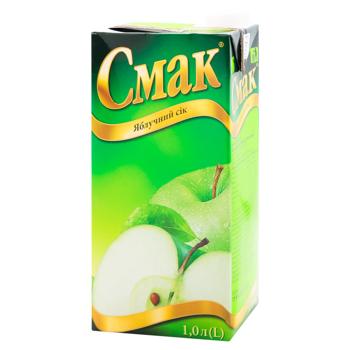 Reconstituted clarified juice Smak apple 1l - buy, prices for EKO Market - photo 1