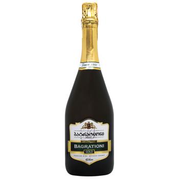 Bagrationi Golden White Semisweet Sparkling Wine 12% 0.75l - buy, prices for COSMOS - photo 1