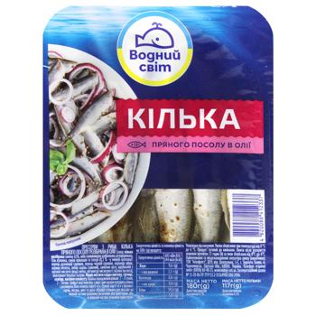 Килька Водний Світ пряного посола в масле 180г