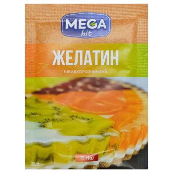 Желатин Mega hit швидкорозчинний 15г - купити, ціни на Чудо Маркет - фото 1