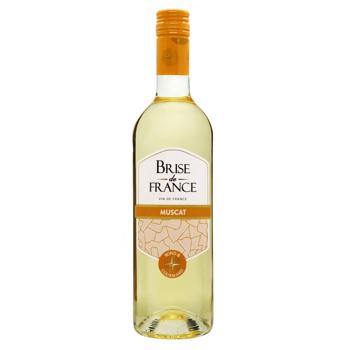 Вино Brise de France Muscat белое полусухое 12% 0,75л - купить, цены на NOVUS - фото 1