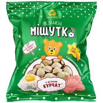 Пельмени Мишутка с мясом цыплят 400г - купить, цены на Чудо Маркет - фото 1