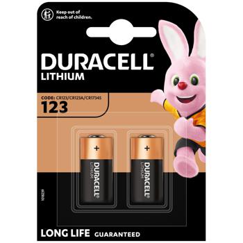 Батарейки Duracell літієві DL123 2шт - купити, ціни на Auchan - фото 1