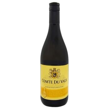 Comte Du Vals Blanc White Semisweet Wine 10.5% 0.75l