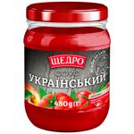 Соус-приправа Щедро Українське 480г скляна банка Україна